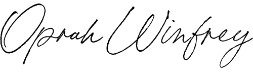 Oprah Winfrey Signature